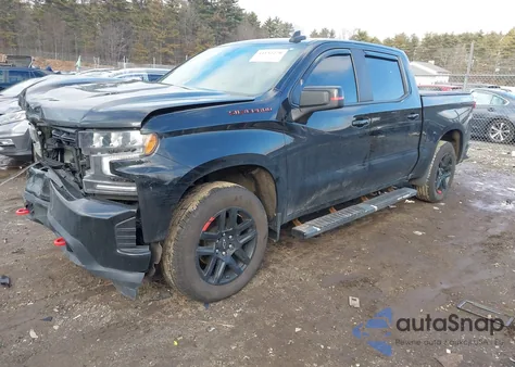 2021 Chevrolet Silverado 1500 4Wd Short Bed Rst из США, поврежденный, VIN 1GCUYEEL4MZ420209